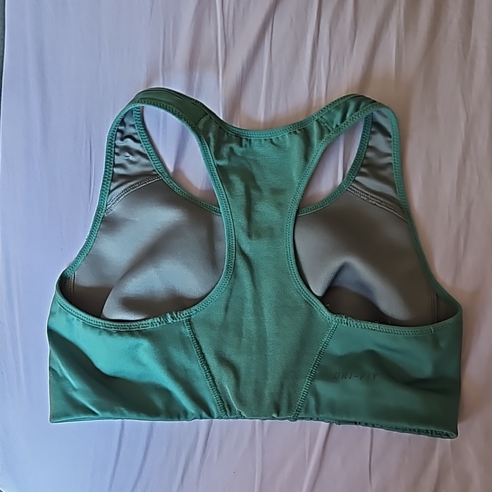 Nike Dri-fit sports bra, teal, size S - Picture 3 of 5